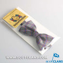 MacPherson Hunting Ancient Tartan Bow Tie, stylish accessory made from 100% pure new wool, perfect for formal events and everyday wear.