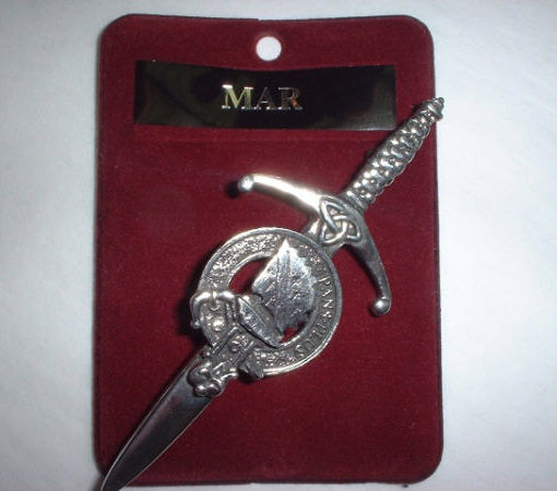 Clan Crest Pewter Kilt Pin with Mar Crest
