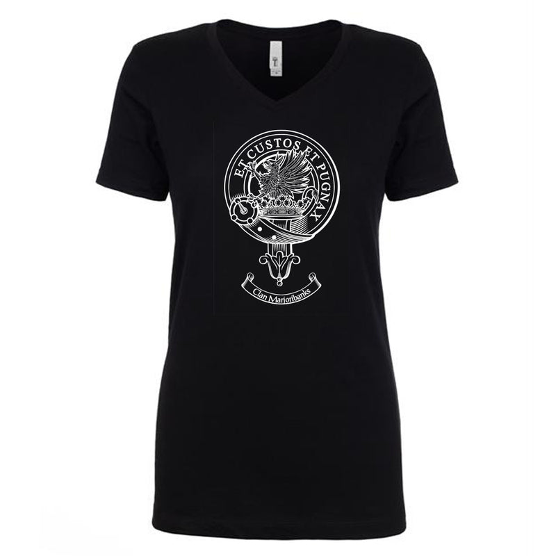 Marjoribanks Clan Crest Ladies Ouline T-Shirt