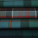 Heavyweight Tartan Material 16oz Wool showcasing a variety of tartan patterns, perfect for crafting and garment making.