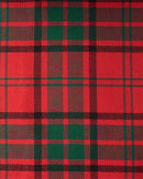 Close-up of Heavy Weight Tartan per meter demonstrating its 100% wool quality and vibrant, classic tartan patterns.