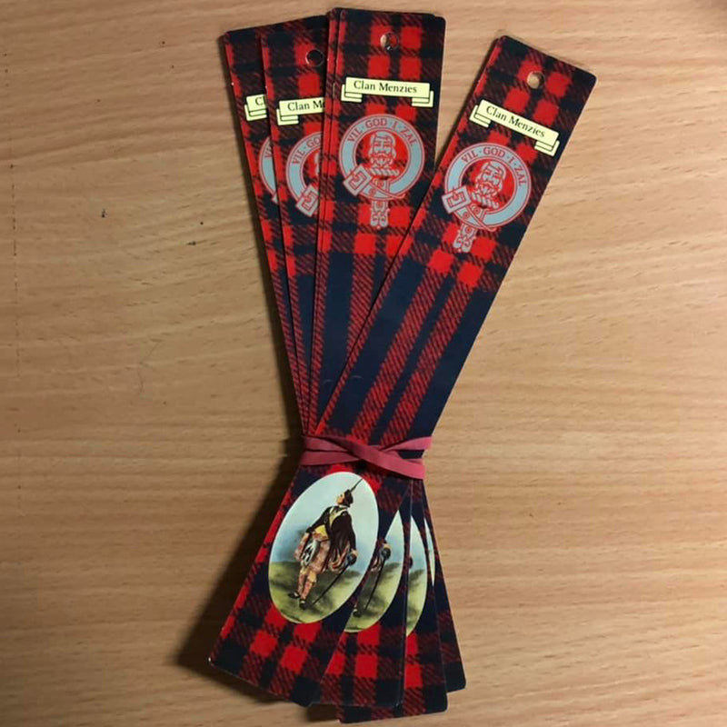Menzies Clan Bookmarks 5 Pack
