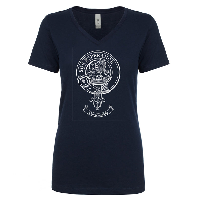 Moncrieffe Clan Crest Ladies Ouline T-Shirt