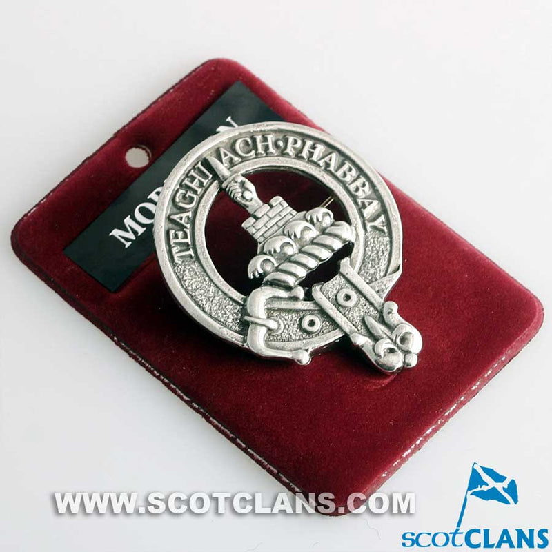 Morrison Clan Crest Badge in Pewter
