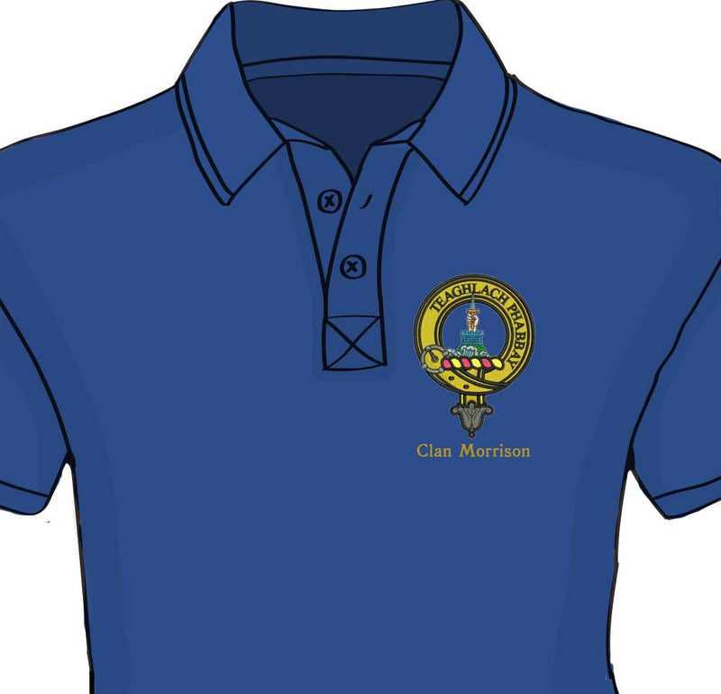 Morrison Clan Crest Embroidered Polo