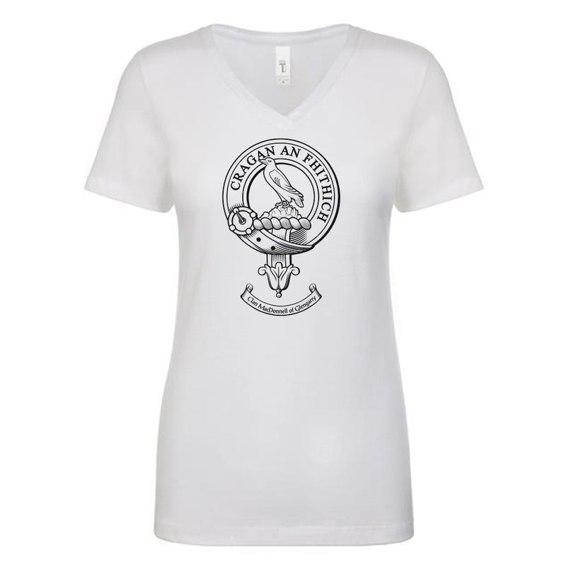 MacDonell of Glengarry Clan Crest Ladies Ouline T-Shirt
