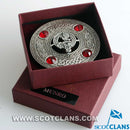 Munro Clan Crest Pewter Plaid Brooch