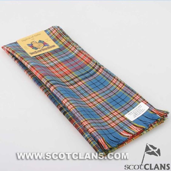 Scarf in Ogilvie of Airlie Ancient Tartan