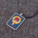 Clan Crest Rectangular Pendant with Cord
