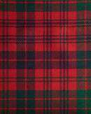Heavy Weight Tartan per meter draped elegantly, demonstrating its extra wide width and luxurious feel for stylish designs.