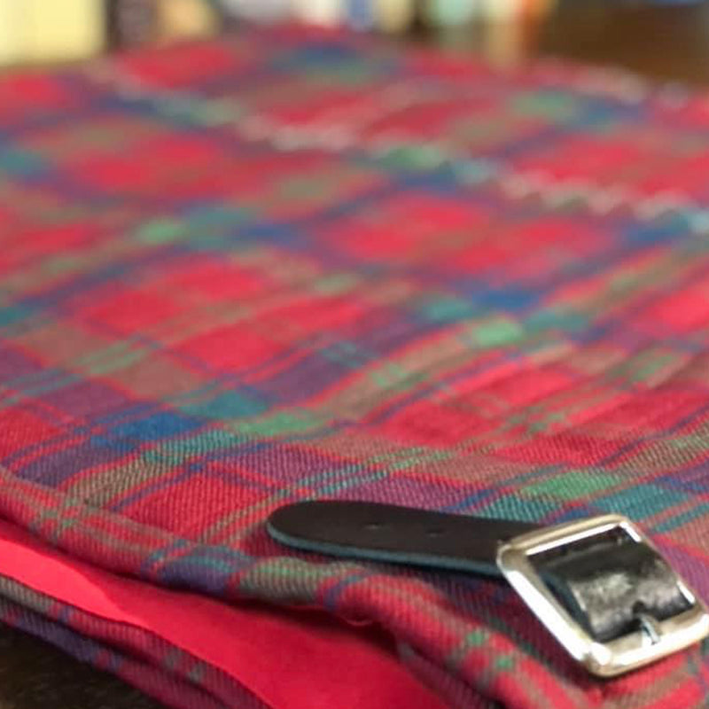 Robertson Red Muted Hand Stitched Kilt