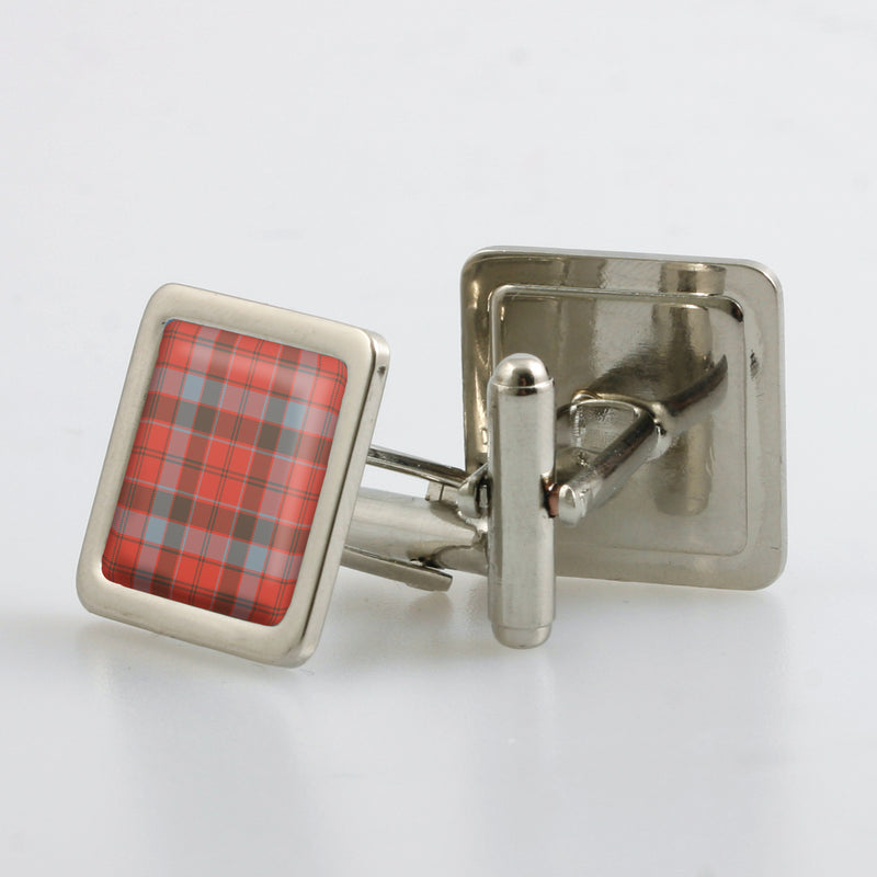 Robertson Weathered Tartan Cufflinks - Choose Your Shape.