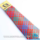 Stylish Pure Wool Tie in Ross Ancient Tartan showcasing vibrant colors and intricate design, perfect for adding sophistication to any outfit.
