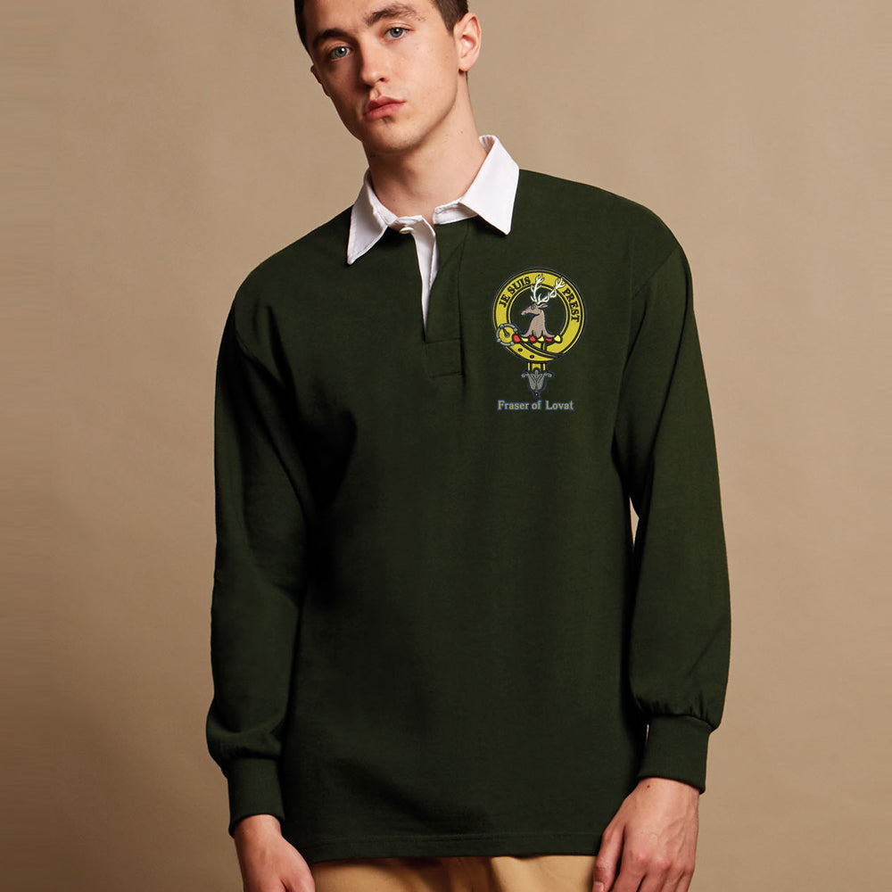 Embroidered Clan Crest Rugby Tops