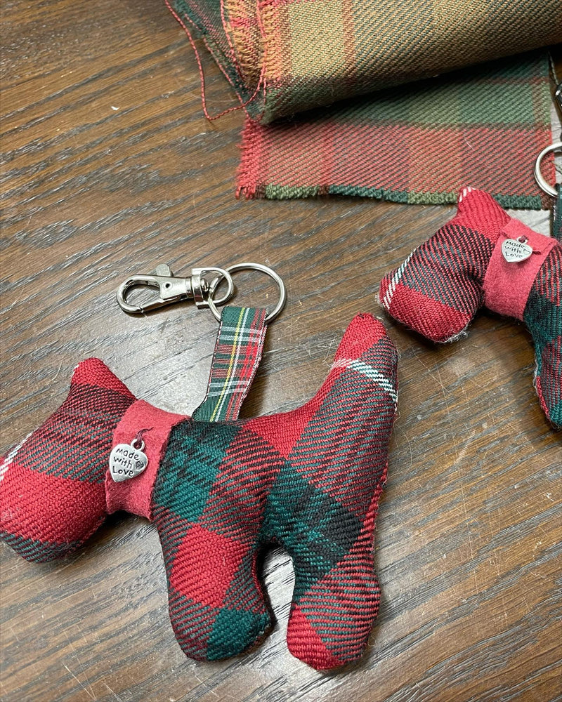 Handmade Scotty Keyring - in any tartan