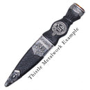 Clan Crest Sgain Dubh - Coloured Stone