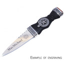 Clan Crest Sgain Dubh - Coloured Stone