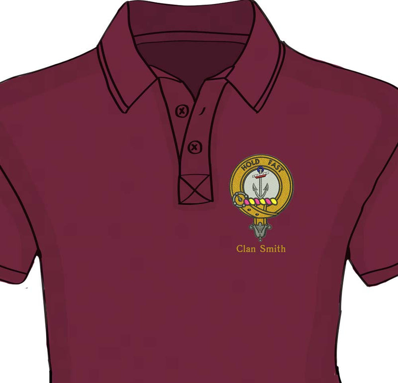 Smith Clan Crest Embroidered Polo