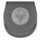 Crest Leather Sporran - Any Crest showcasing elegant leather craftsmanship and customizable clan crest design.
