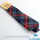 Pure Wool Tie in Stewart Black Tartan