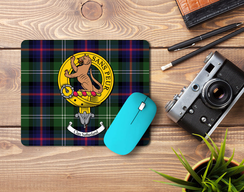 Sutherland Clan Crest Mouse Pad