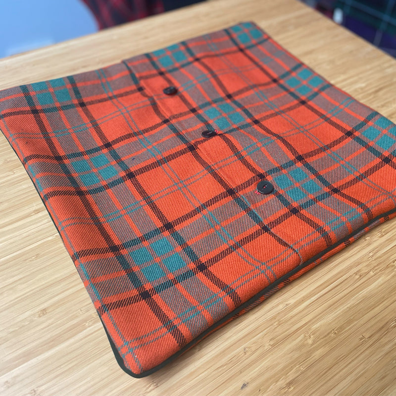 Full Tartan Cushion Cover with Clan Crest