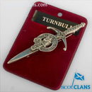 Clan Crest Pewter Kilt Pin with Turnbull Crest