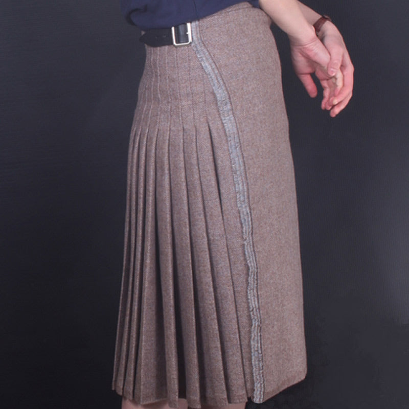 Ladies Hand Stitched Tweed Kilt