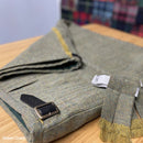 Green Onion Tweed Hand Stitched Kilt
