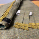 Green Onion Tweed Hand Stitched Kilt