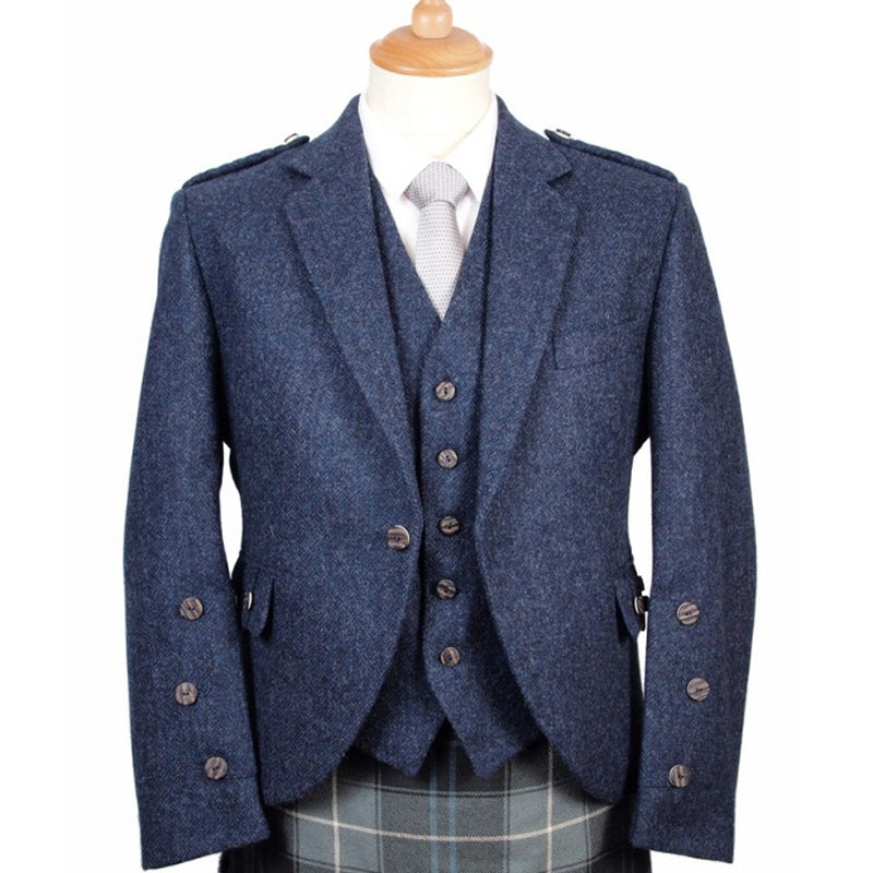 Braemar Tweed Jacket in Lomond Blue