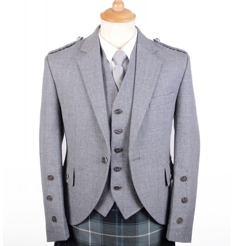 Braemar Tweed Jacket in Grey Arrochar