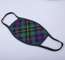 Wood Tartan Printed Face Mask