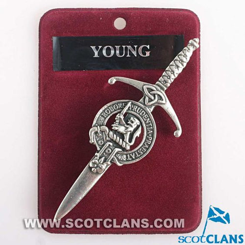 Clan Crest Pewter Kilt Pin with Young Crest - Main Image