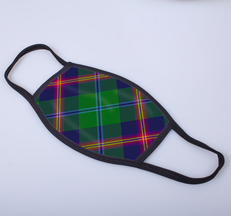 Young Tartan Printed Face Mask