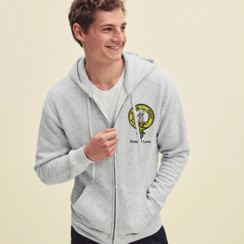 Clan Crest Embroidered Full Zip Hoody